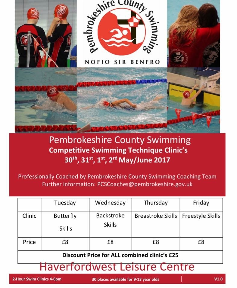 Pembrokeshire County Swim Clinics